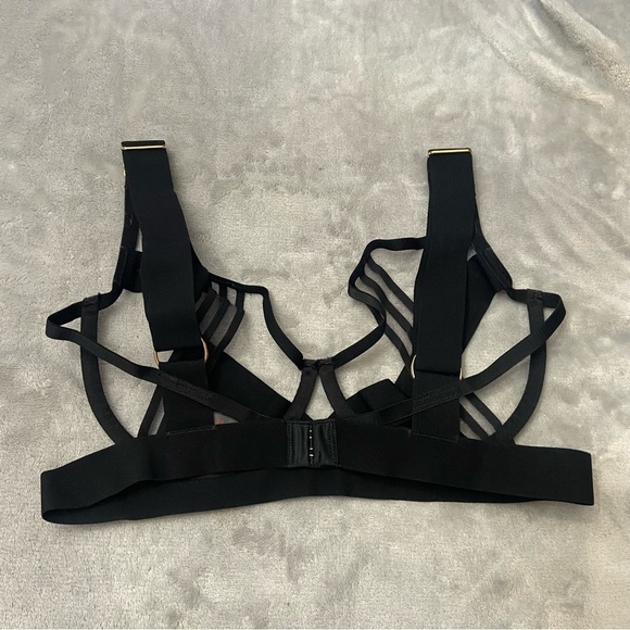 New! Bluebella Sutton strappy cage bra black banded 10491 - Picture 15 of 16